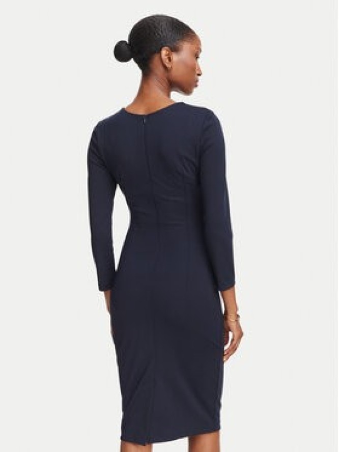 Rinascimento Sukienka koktajlowa CFC0130327003 Granatowy Slim Fit