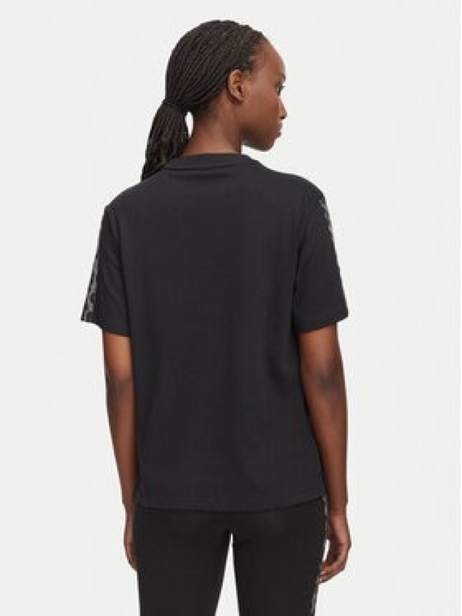 adidas T-Shirt Seasonal Essentials Animal Print 3-Stripes KH1550 Czarny Regular Fit