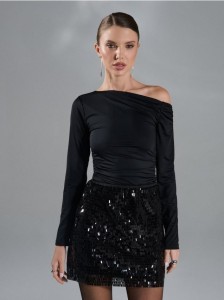 Spódnica mini - czarny