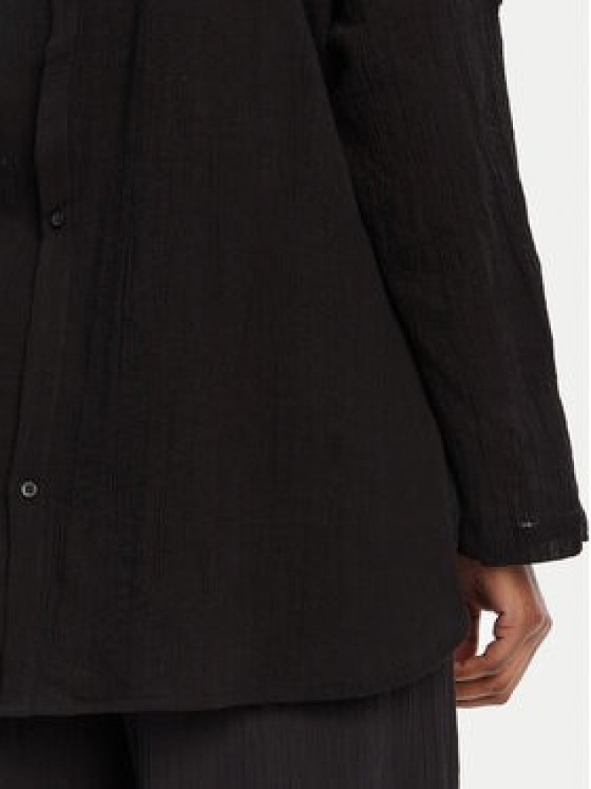 Seafolly Koszula Classic 54027-TO Czarny Regular Fit