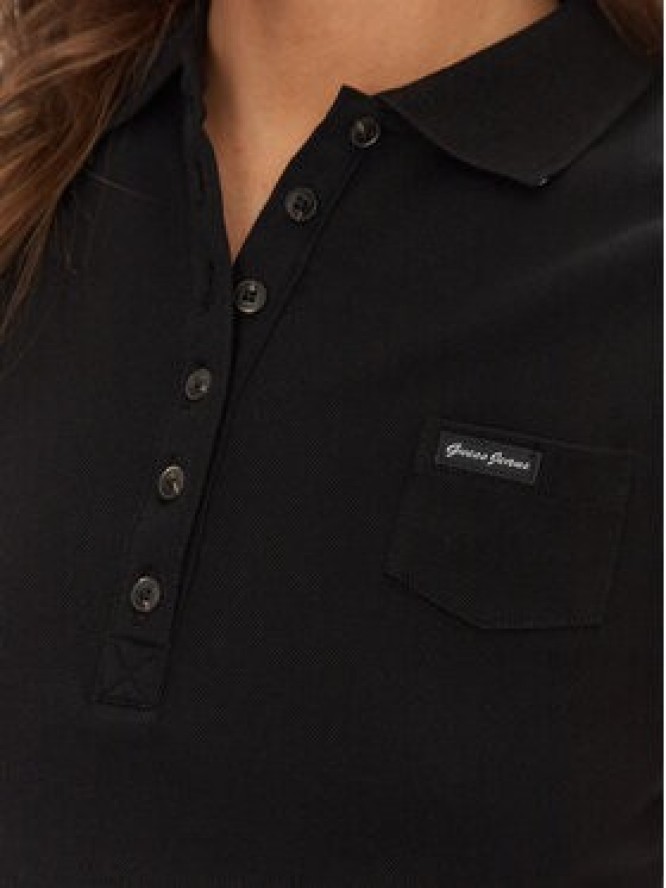 Guess Jeans Polo W5GP24 KCYR1 Czarny Regular Fit