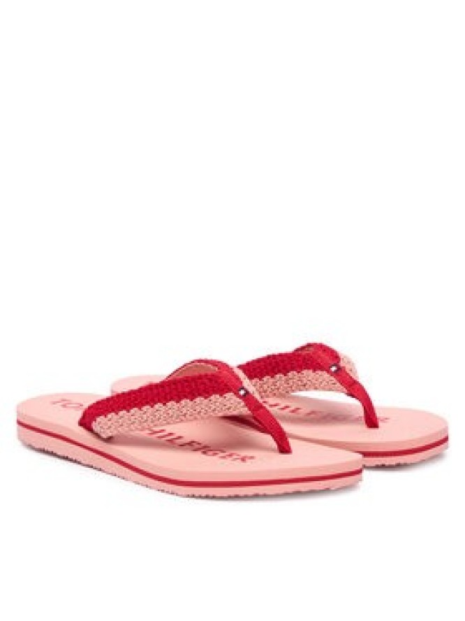 Tommy Hilfiger Japonki CROCHET SUMMER SANDA FW0FW09417 Różowy
