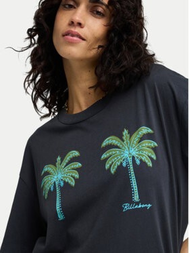 Billabong T-Shirt Vacation Club EBJZT00574 Czarny Regular Fit