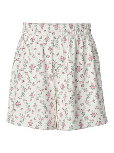 Pieces Szorty "Nya" w kolorze kremowo-jasnoróżowym rozmiar: S