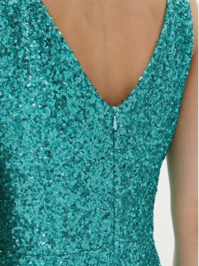 Rinascimento Sukienka koktajlowa CFC0123778003 Zielony Regular Fit