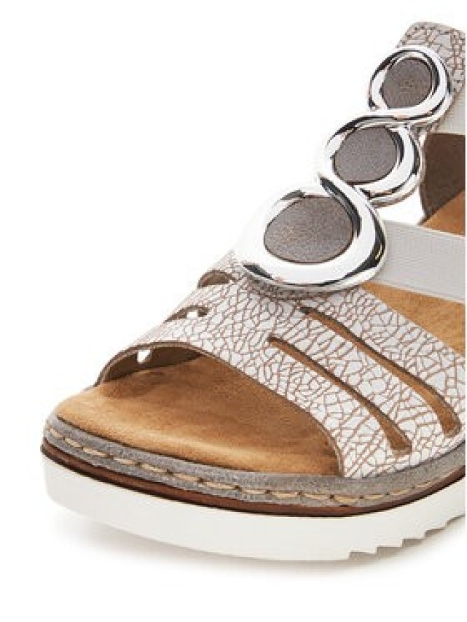 Rieker Sandały 679L4-80 Biały