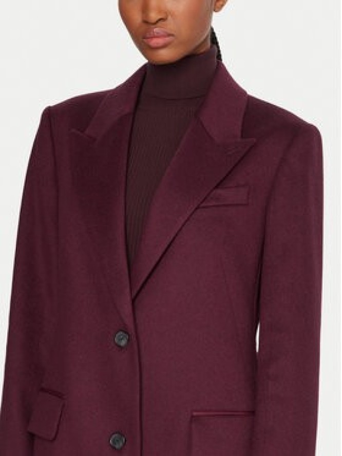 BOSS Płaszcz wełniany Classin 50548371 Fioletowy Regular Fit