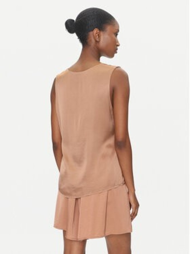 ViCOLO Bluzka TD0765 Brązowy Regular Fit