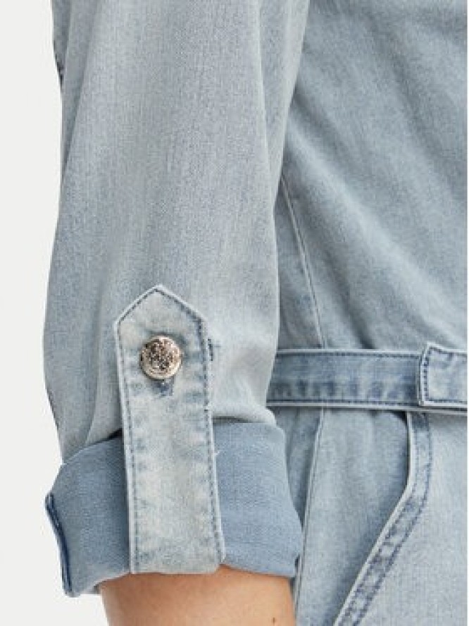 Morgan Sukienka jeansowa 261-RODEX Błękitny Slim Fit