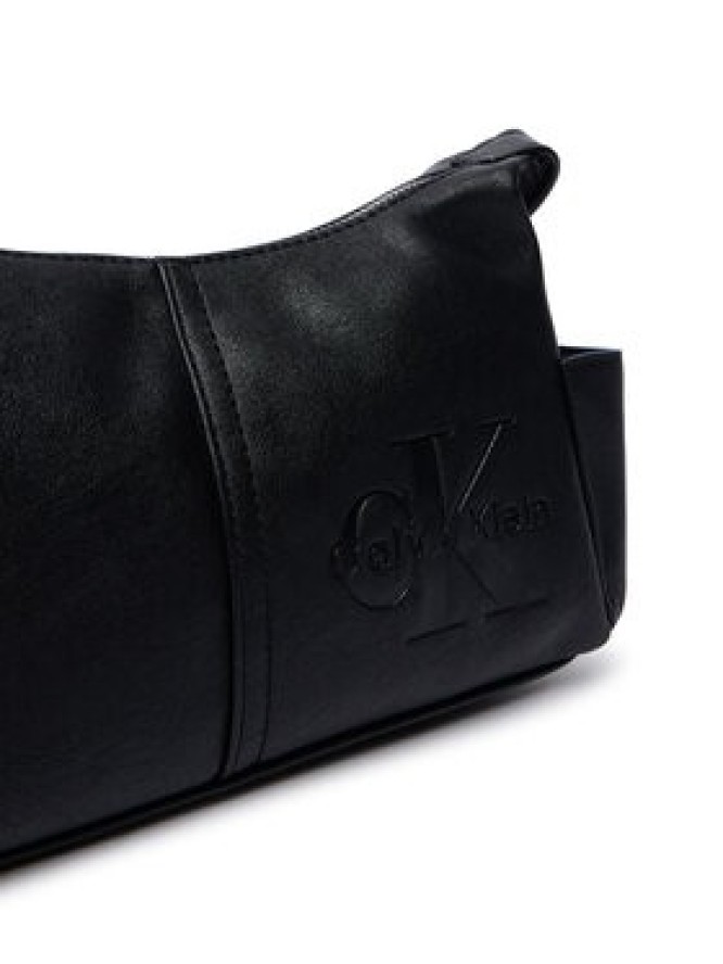 Calvin Klein Torebka Pockets Monologo Crossbody LV04F3687G Czarny