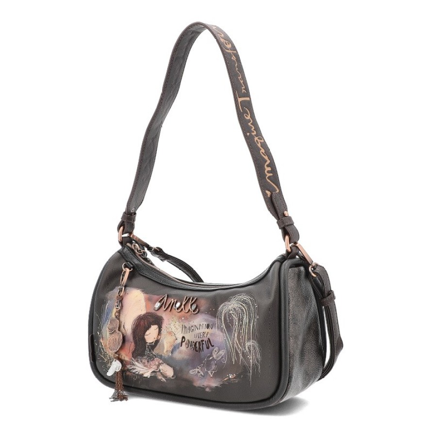 Brązowa Zgrabna Damska Torebka Anekke