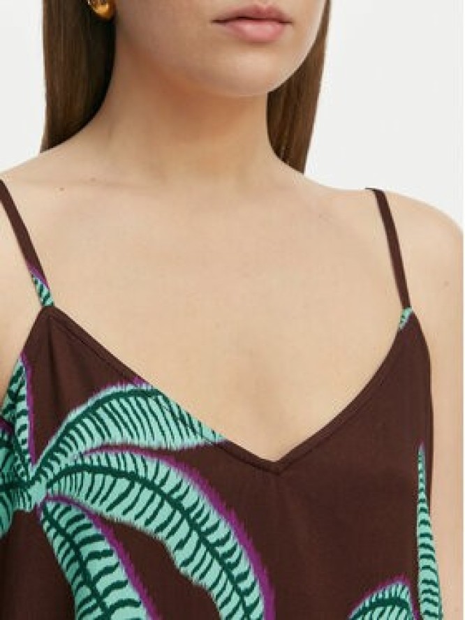 LOLA CASADEMUNT Top LS2615121 Brązowy Regular Fit