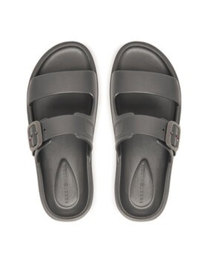 Tommy Hilfiger Klapki Double Strap FW0FW09114 Szary