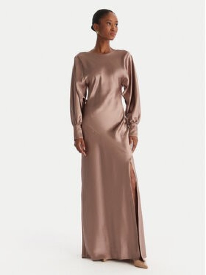 ACCESS FASHION Sukienka wieczorowa 54-3349-237 Beżowy Regular Fit