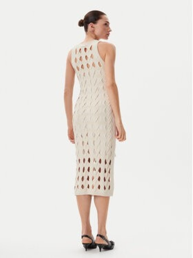 PINKO Sukienka dzianinowa Allan 105190 A2LW Beżowy Regular Fit