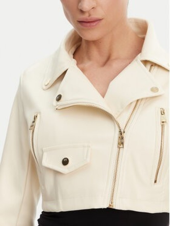 Rinascimento Kurtka z imitacji skóry CFC0119617003 Beżowy Regular Fit