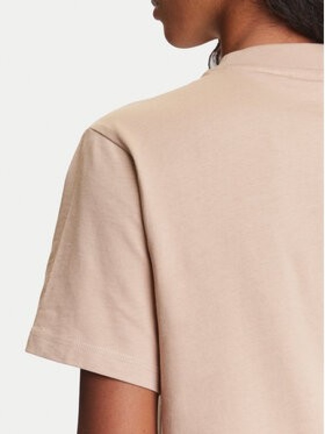 adidas T-Shirt Essentials 3-Stripes JX7616 Beżowy Regular Fit