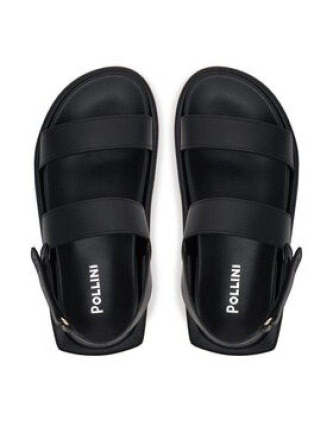 Pollini Sandały SA16155G1MTL0000 Czarny