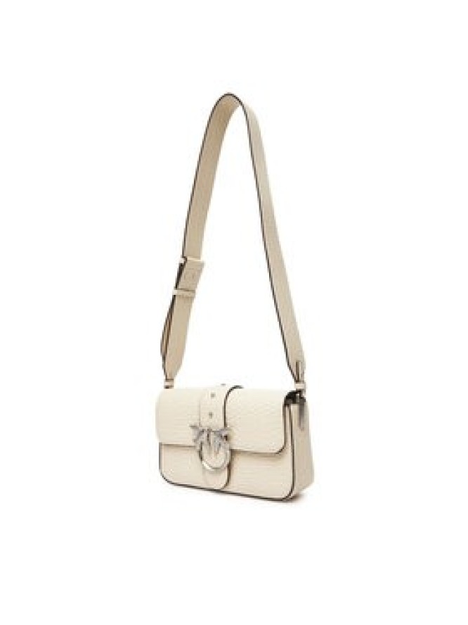 PINKO Torebka Love One Mini Slouchy Fl Al 25-26 PLTT 104340 A2JU Écru