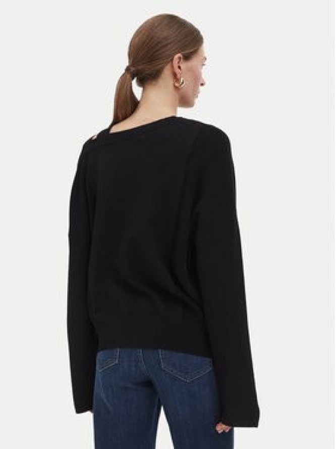 Liu Jo Sweter WF6396 MS99E Czarny Relaxed Fit