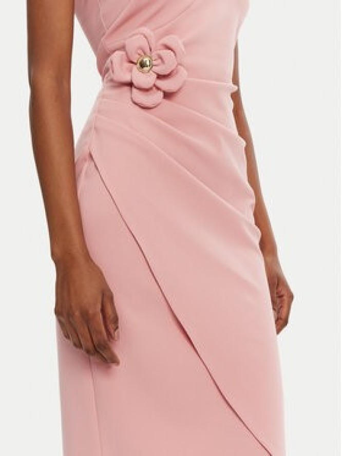 Rinascimento Sukienka koktajlowa CFC0122878003 Różowy Regular Fit