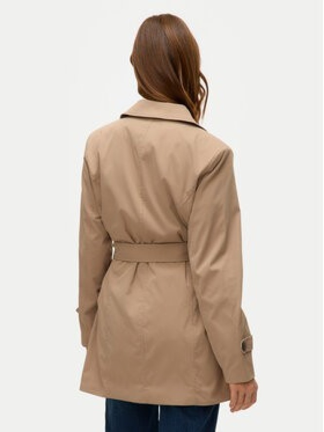 Vero Moda Trencz Chelsea 10329343 Beżowy Regular Fit