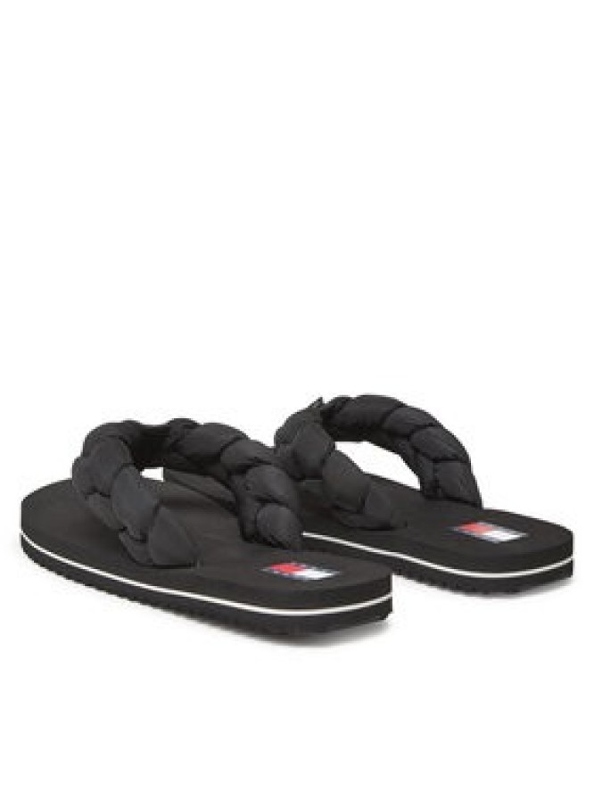 Tommy Jeans Japonki Braided Thong Beach Sandal EN0EN02877 Czarny