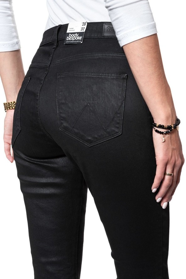 WRANGLER HIGH RISE SKINNY COATED BLACK W27HWT067 112128139
