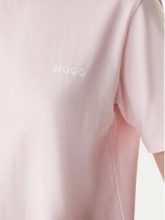 HUGO T-Shirt 50555634 Różowy Regular Fit