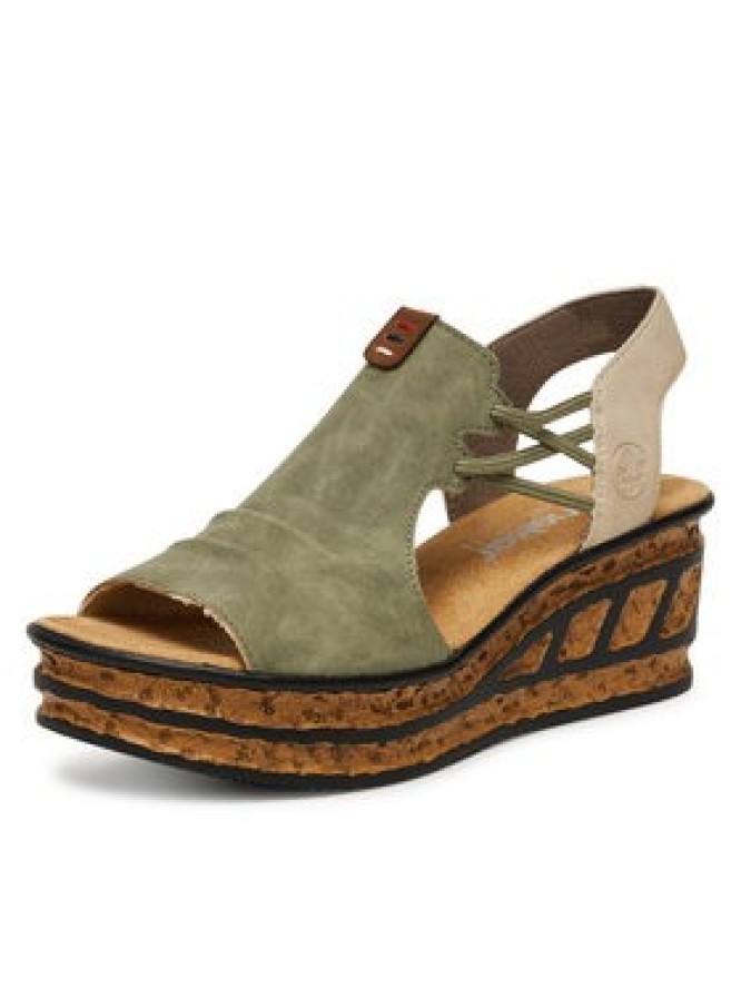 Rieker Sandały 68175-52 Zielony