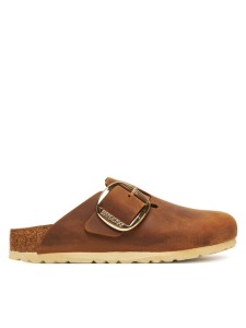 Birkenstock Klapki Boston Big Buckle Hex 1030446 Brązowy