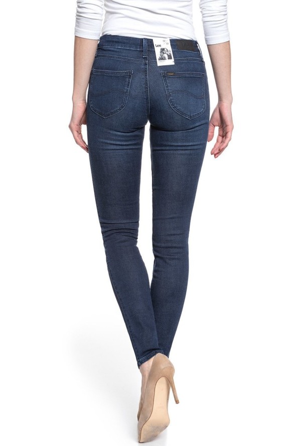 SPODNIE DAMSKIE LEE SCARLETT POLISHED INDIGO L526RKKD 112111857