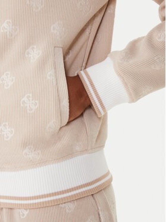 Guess Bluza V5BQ01 K1902 Brązowy Regular Fit