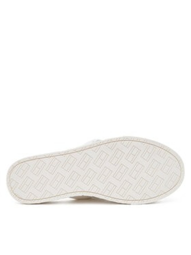 Tommy Jeans Klapki Tjw Lettering Flatform Sandal EN0EN02465 Écru