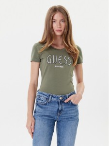 Guess T-Shirt W5YI05 J1314 Khaki Regular Fit