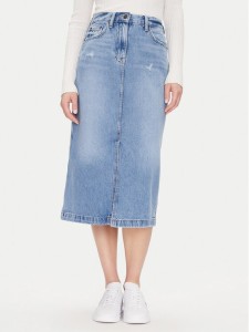 Tommy Jeans Spódnica jeansowa Claire Midi Skirt Bi8036 DW0DW21292 Niebieski Regular Fit