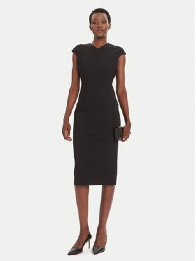 BOSS Sukienka koktajlowa Dulisa 50541987 Czarny Slim Fit