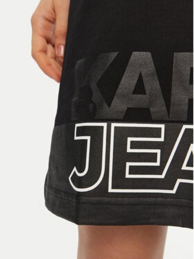 Karl Lagerfeld Jeans Sukienka codzienna A1W13015 Czarny Relaxed Fit