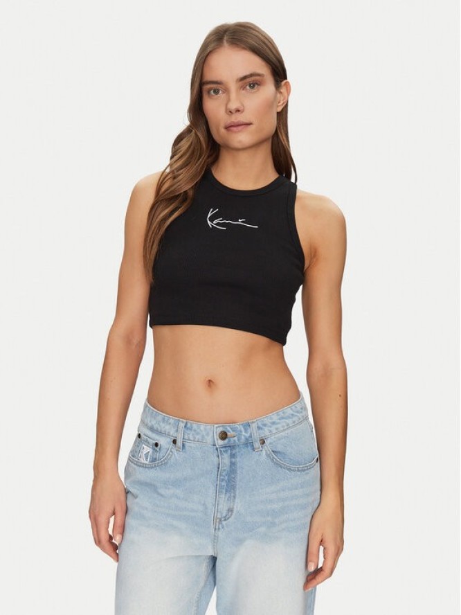 Karl Kani Top 6131303 Czarny Cropped Fit