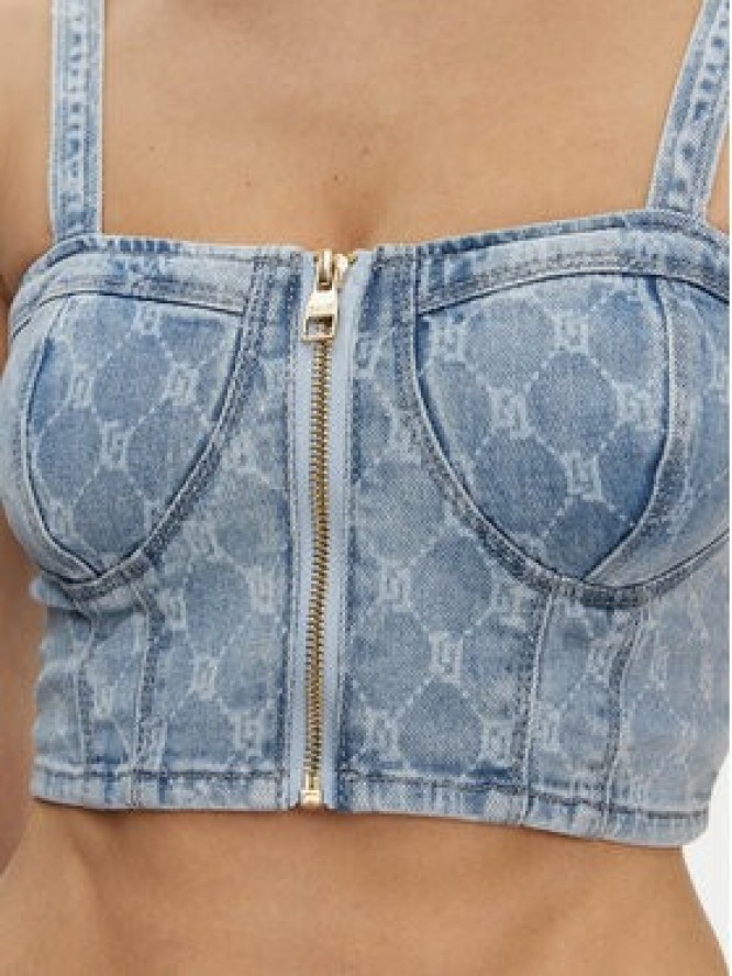 Gaudi Top 511BD46001 Niebieski Slim Fit