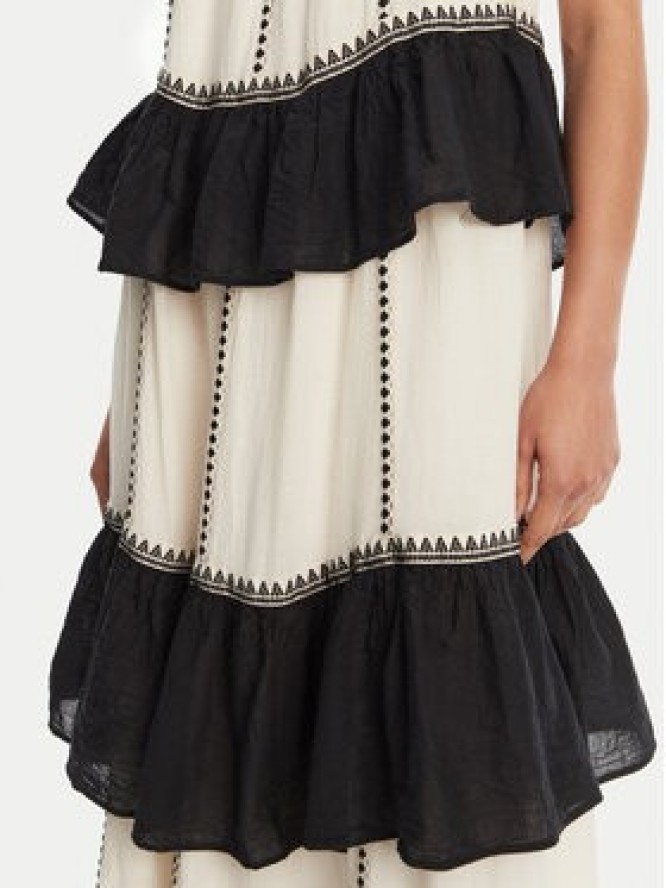 Devotion TWINS Sukienka letnia Kleio 025.303G Écru Loose Fit