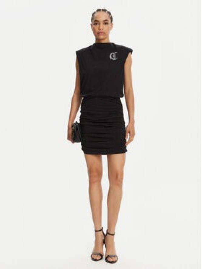 Just Cavalli Sukienka codzienna 78PAOE11 Czarny Regular Fit