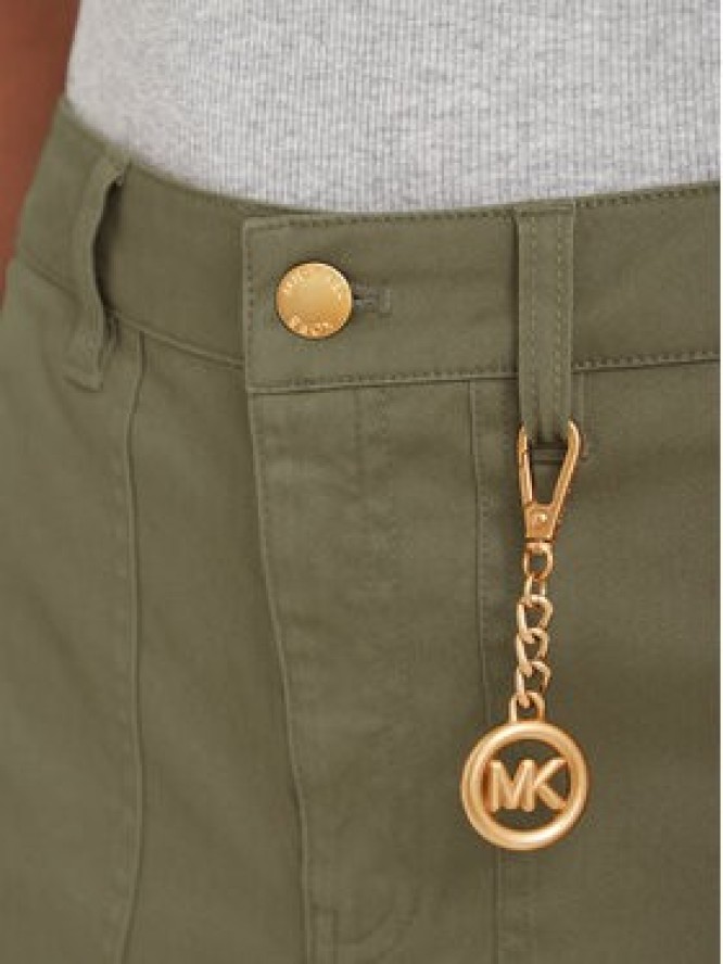 MICHAEL Michael Kors Spodnie cargo MT631013X6 Beżowy ciemny Wide Leg