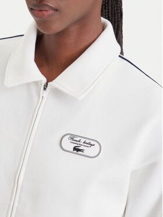 Lacoste Bluza SF6822 Kremowy Regular Fit