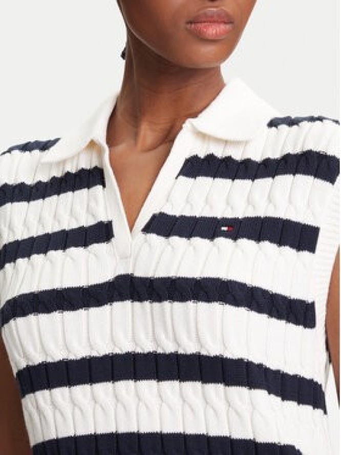 Tommy Hilfiger Sweter WW0WW45655 Granatowy Regular Fit