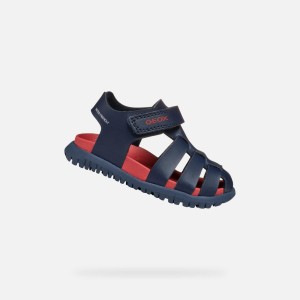 Sandały GEOX B SANDAL FUSBETTO BO Niebieski