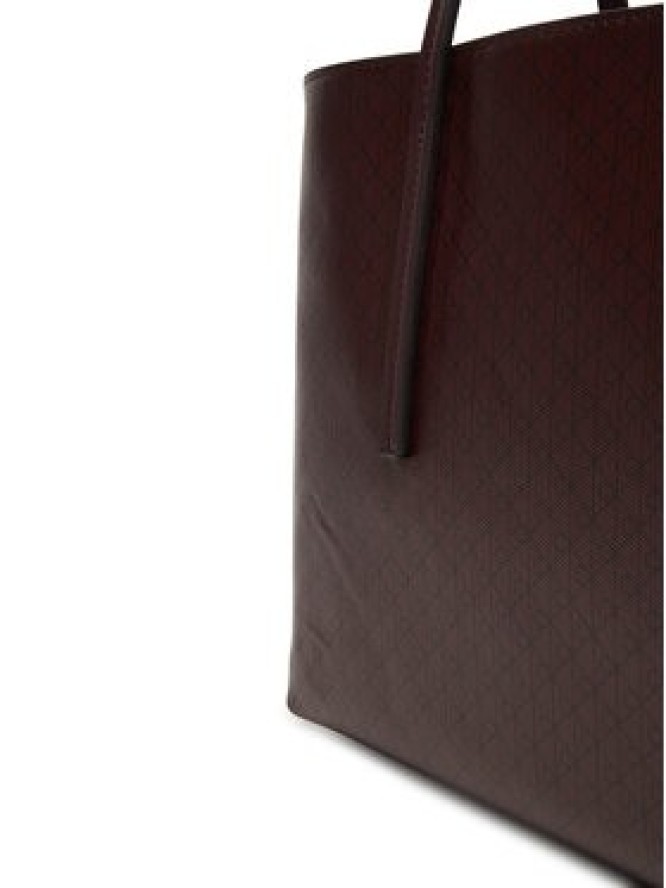 Calvin Klein Torebka Emblem Aop Small Tote LV04F3267G Bordowy