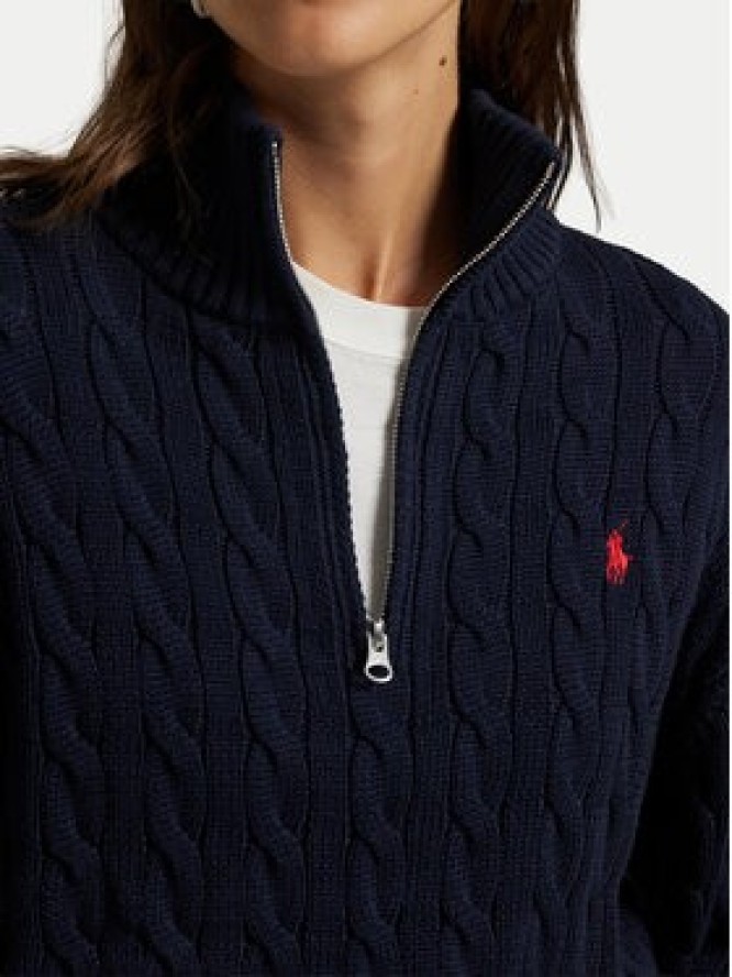 Polo Ralph Lauren Sweter 211963467002 Granatowy Relaxed Fit