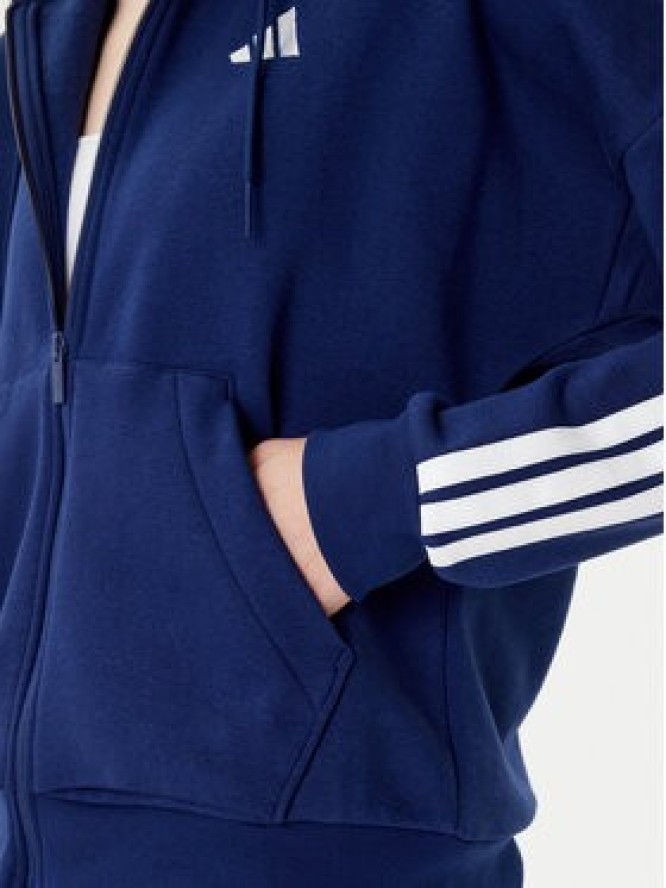 adidas Bluza Essentials 3-Stripes JY3083 Niebieski Regular Fit