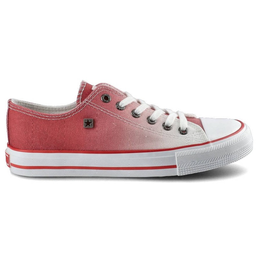 Czerwone Trampki Big Star Damskie Wygodne Obuwie